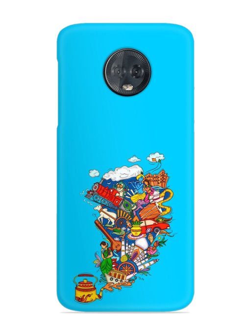 Vector Design Indian Snap Case for Motorola Moto G6 Plus Zapvi