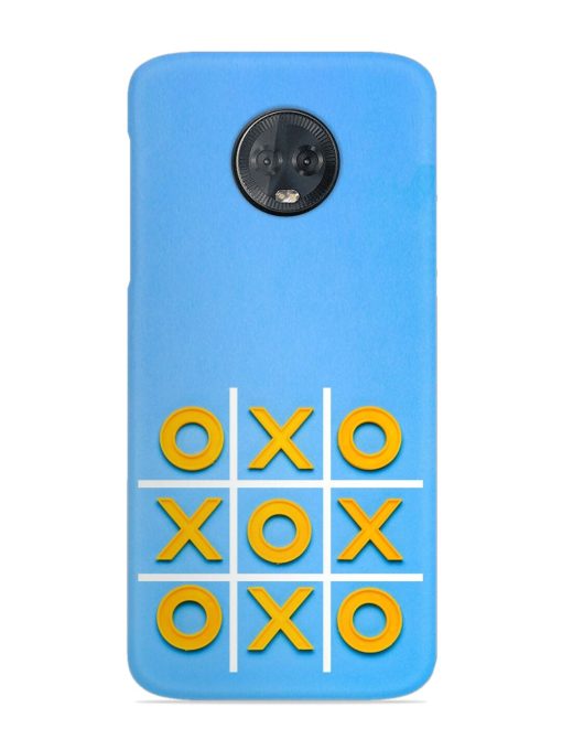 Yellow Plastic Crosses Snap Case for Motorola Moto G6 Plus Zapvi