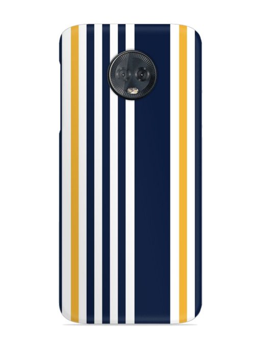 Seamless Stripe Pattern Snap Case for Motorola Moto G6 Plus