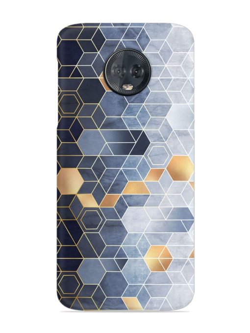 Geometric Abstraction Hexagons Snap Case for Motorola Moto G6 Plus Zapvi