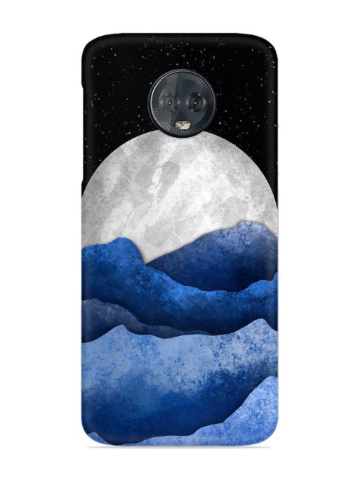 Full Moon Mountain Vector Snap Case for Motorola Moto G6 Plus