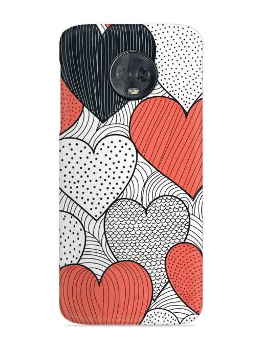 Girly Heart Seamless Snap Case for Motorola Moto G6 Plus Zapvi