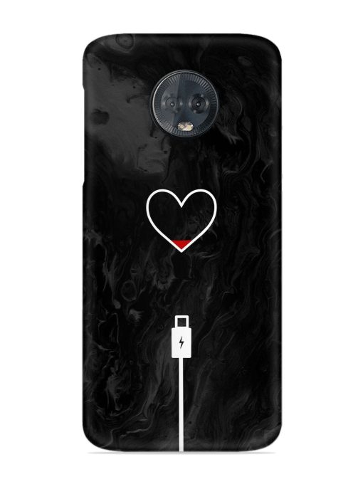 Heart Charging Vector Snap Case for Motorola Moto G6 Plus Zapvi