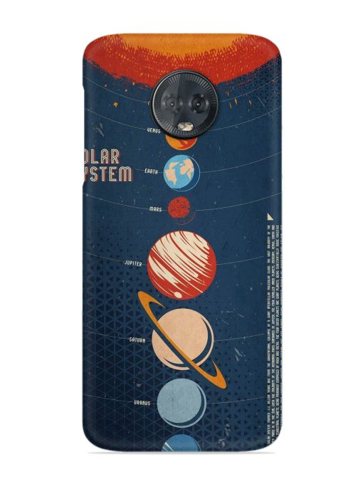 Solar System Vector Snap Case for Motorola Moto G6 Plus Zapvi