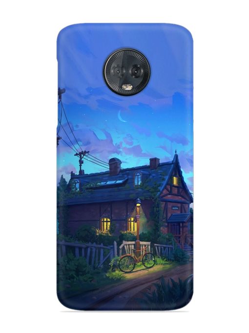 Beautiful Village House Snap Case for Motorola Moto G6 Plus