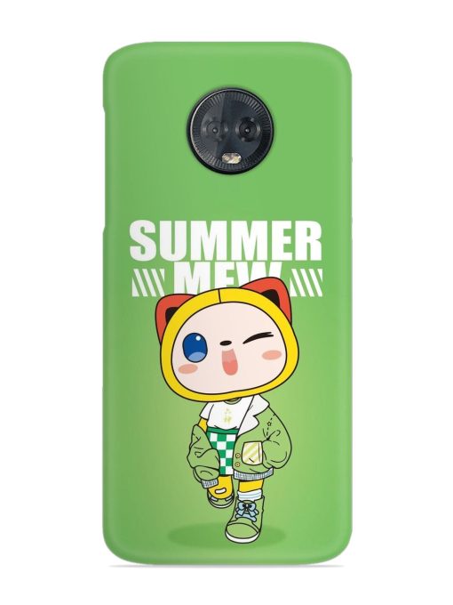 Summer Mew Snap Case for Motorola Moto G6 Plus Zapvi