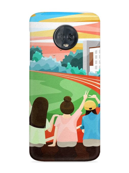 School Playground Snap Case for Motorola Moto G6 Plus