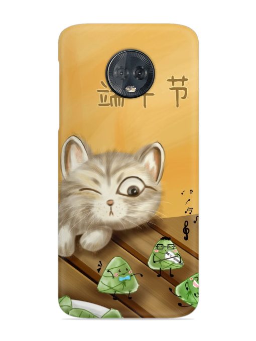 Cat Scorpion Dancing Snap Case for Motorola Moto G6 Plus Zapvi