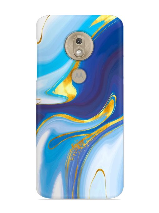 Watercolor Background With Golden Foil Snap Case for Motorola Moto G7 Play Zapvi