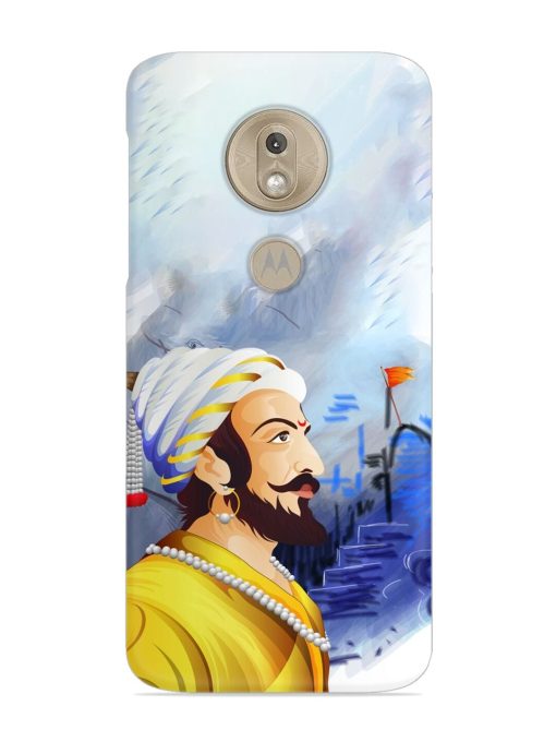 Shivaji Maharaj Color Paint Art Snap Case for Motorola Moto G7 Play Zapvi