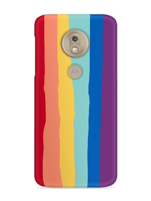 Rainbow Genuine Liquid Snap Case for Motorola Moto G7 Play Zapvi