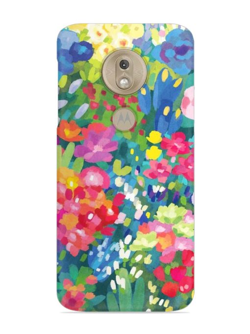 Watercolor Flower Art Snap Case for Motorola Moto G7 Play