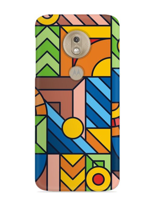 Colorful Geometric Snap Case for Motorola Moto G7 Play