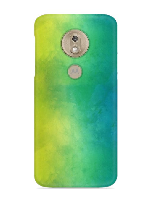 Yellow Green Gradient Snap Case for Motorola Moto G7 Play Zapvi