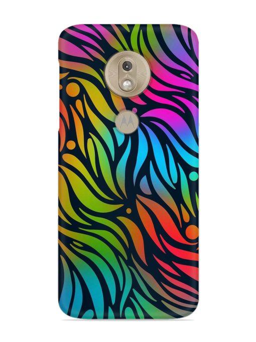 Abstract Leaf Design Snap Case for Motorola Moto G7 Play Zapvi