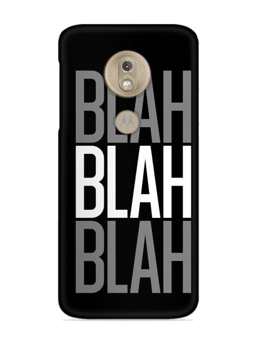 Blah Blah Blah Wallpaper Snap Case for Motorola Moto G7 Play