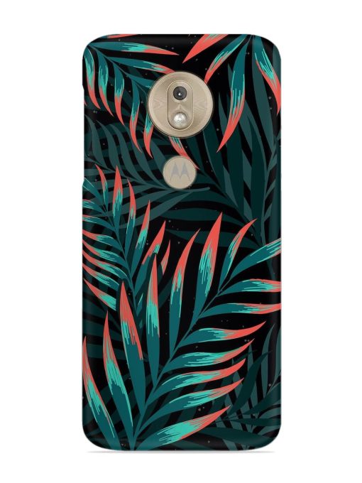 Green Leaf Art Snap Case for Motorola Moto G7 Play Zapvi