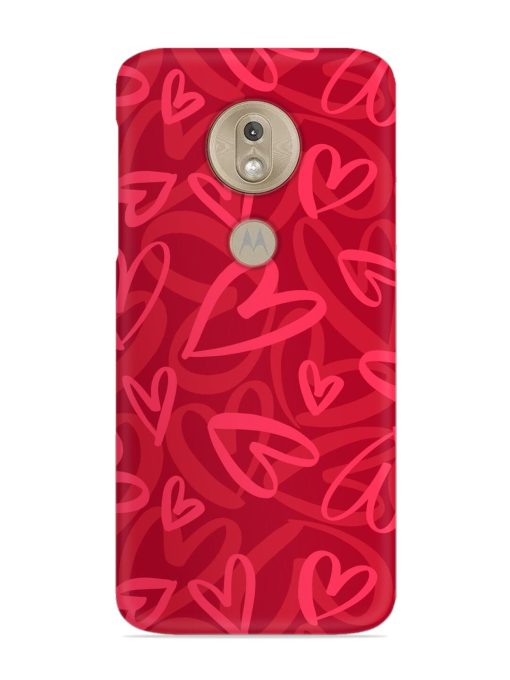 Seamless Romantic Pattern Snap Case for Motorola Moto G7 Play Zapvi