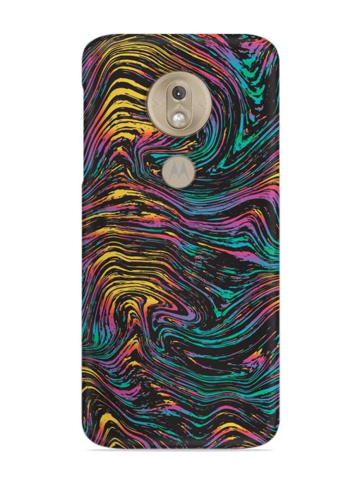 Abstract Liquid Colors Snap Case for Motorola Moto G7 Play Zapvi