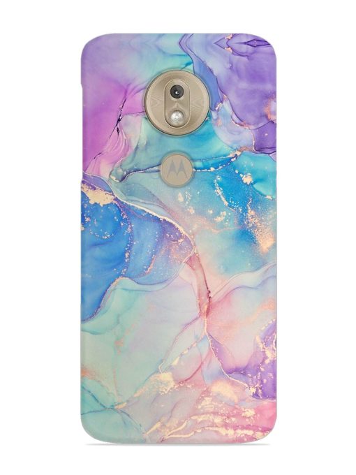 Alcohol Ink Colors Snap Case for Motorola Moto G7 Play Zapvi