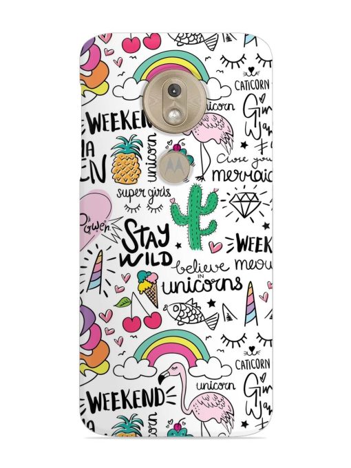 Unicorn Ice Cream Snap Case for Motorola Moto G7 Play Zapvi