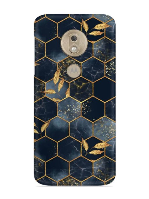 Marble Hexagon Seamless Snap Case for Motorola Moto G7 Play Zapvi