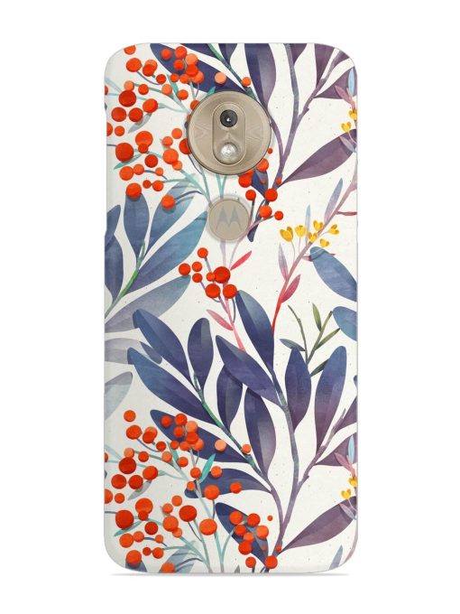 Seamless Floral Pattern Snap Case for Motorola Moto G7 Play Zapvi