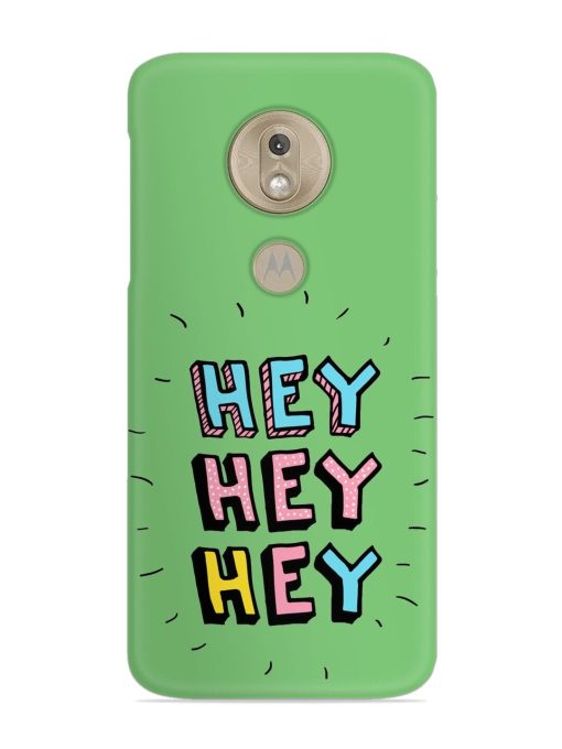 Hey Vector Cartoon Snap Case for Motorola Moto G7 Play