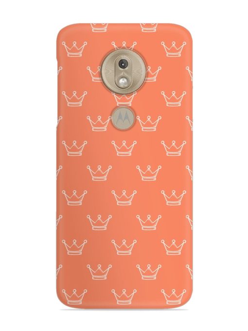 Hand Drawn Crown Snap Case for Motorola Moto G7 Play Zapvi