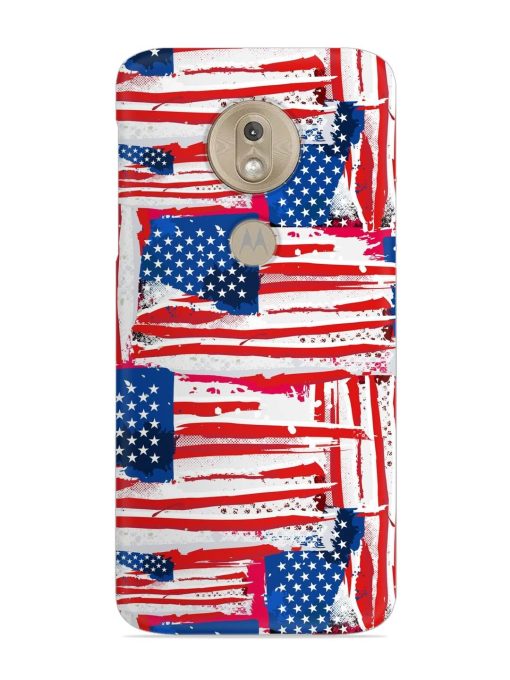 Usa Flag Seamless Snap Case for Motorola Moto G7 Play