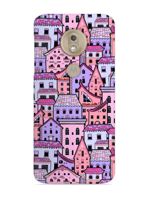 Seamless Pattern Houses Snap Case for Motorola Moto G7 Play Zapvi