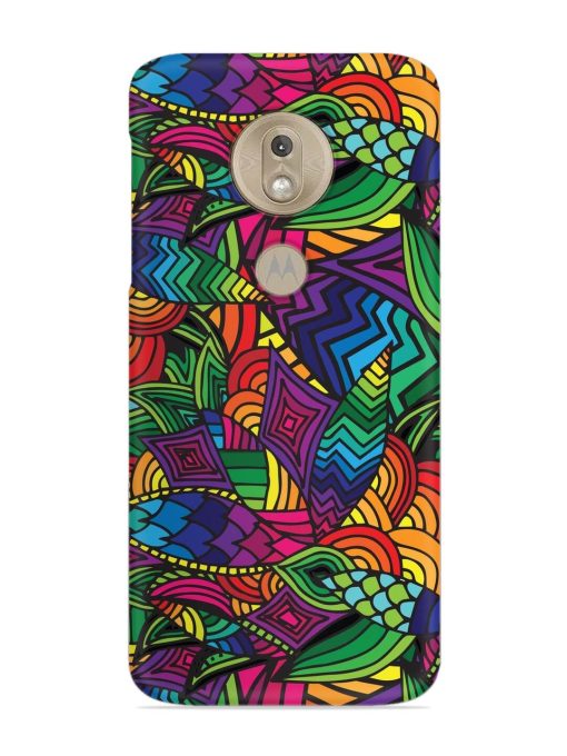 Abstract Multicolor Seamless Snap Case for Motorola Moto G7 Play Zapvi