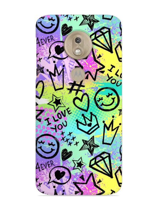 Bright Seamless Pattern Snap Case for Motorola Moto G7 Play