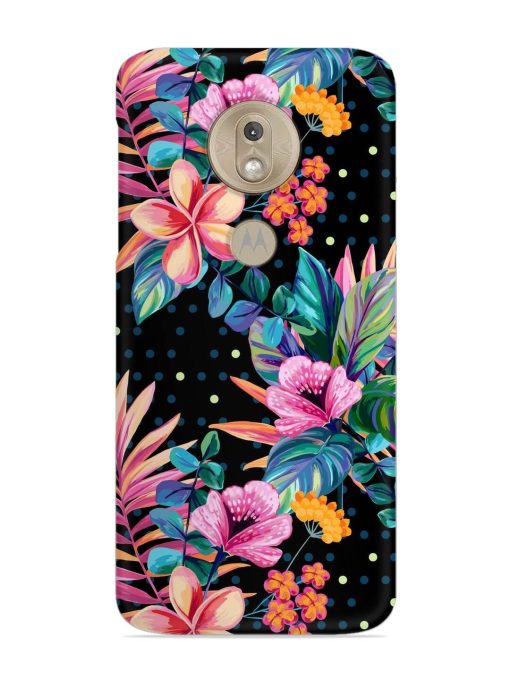 Seamless Floral Pattern Snap Case for Motorola Moto G7 Play