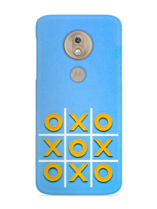 Yellow Plastic Crosses Snap Case for Motorola Moto G7 Play Zapvi