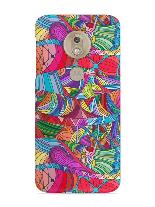 Seamless Patterns Hand Drawn Snap Case for Motorola Moto G7 Play Zapvi