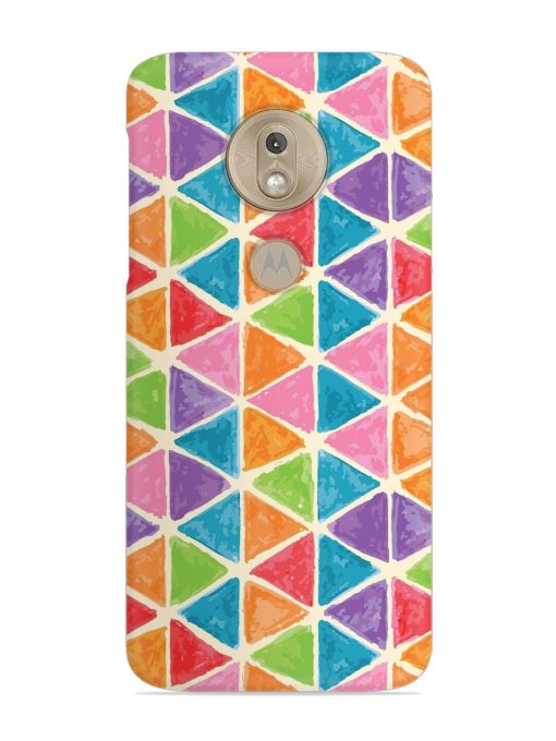 Seamless Colorful Isometric Snap Case for Motorola Moto G7 Play Zapvi