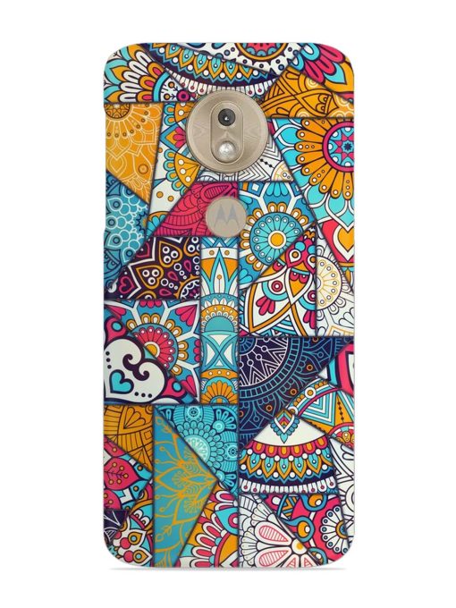 Patchwork Pattern Vintage Snap Case for Motorola Moto G7 Play Zapvi