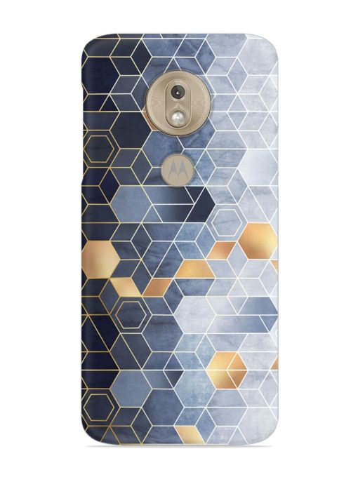 Geometric Abstraction Hexagons Snap Case for Motorola Moto G7 Play