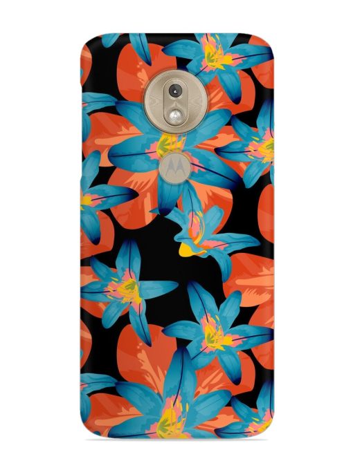 Philippine Flowers Seamless Snap Case for Motorola Moto G7 Play Zapvi