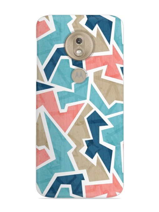 Vintage Geometric Triangle Snap Case for Motorola Moto G7 Play