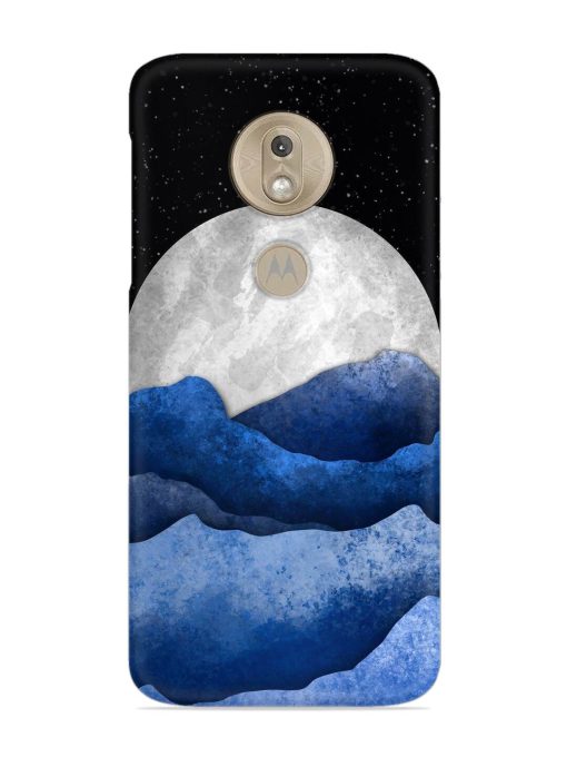 Full Moon Mountain Vector Snap Case for Motorola Moto G7 Play Zapvi