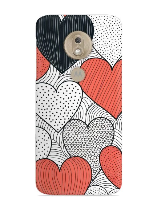 Girly Heart Seamless Snap Case for Motorola Moto G7 Play Zapvi