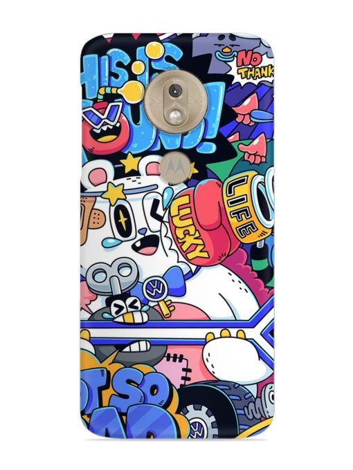 Universal Doodle Snap Case for Motorola Moto G7 Play Zapvi