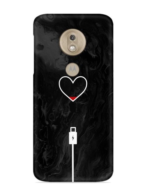 Heart Charging Vector Snap Case for Motorola Moto G7 Play Zapvi