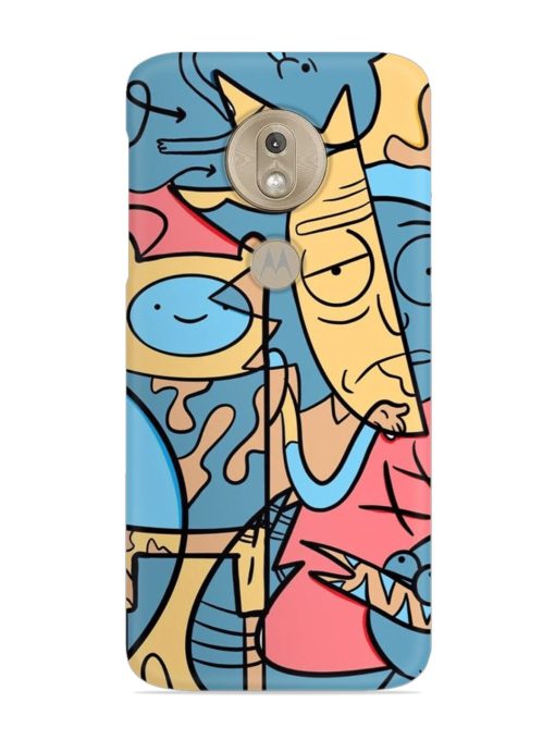 Silly Face Doodle Snap Case for Motorola Moto G7 Play Zapvi