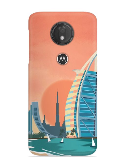 Dubai Architectural Scenery Snap Case for Motorola Moto G7 Power Zapvi