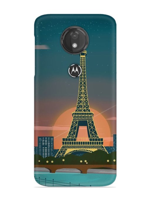 Scenery Architecture France Paris Snap Case for Motorola Moto G7 Power Zapvi