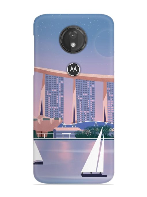 Singapore Scenery Architecture Snap Case for Motorola Moto G7 Power Zapvi