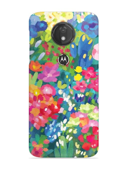 Watercolor Flower Art Snap Case for Motorola Moto G7 Power